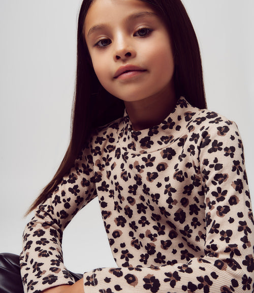 Polera niña madre e hija animal print