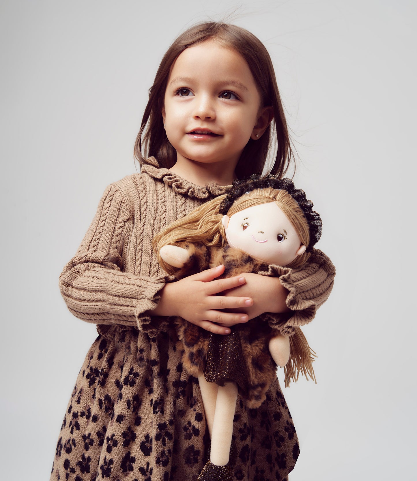 Muñeca niña animal print