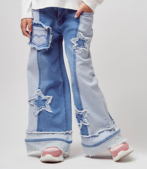 Jeans niña con estrellas