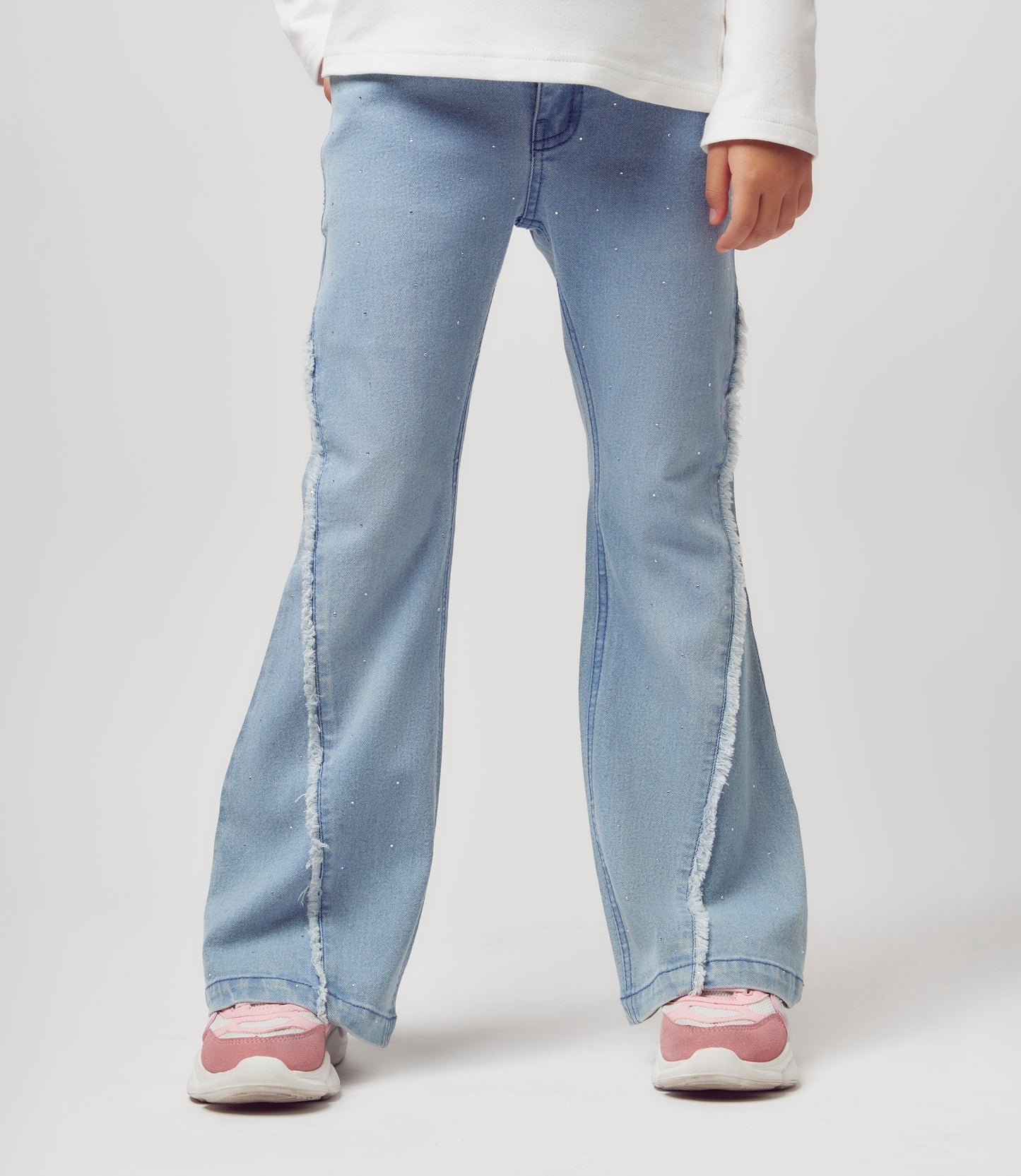 Jeans niña acampanados