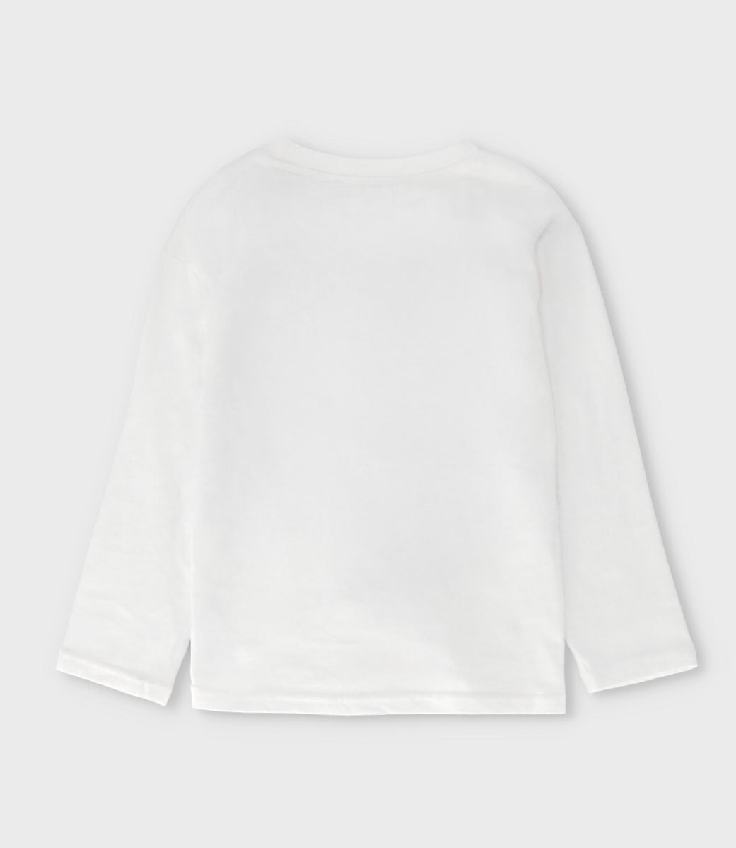 Polera niño con tigre 2 años / Blanco