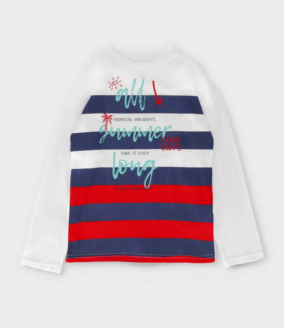 Polera niño con rayas 2 años / Varios
