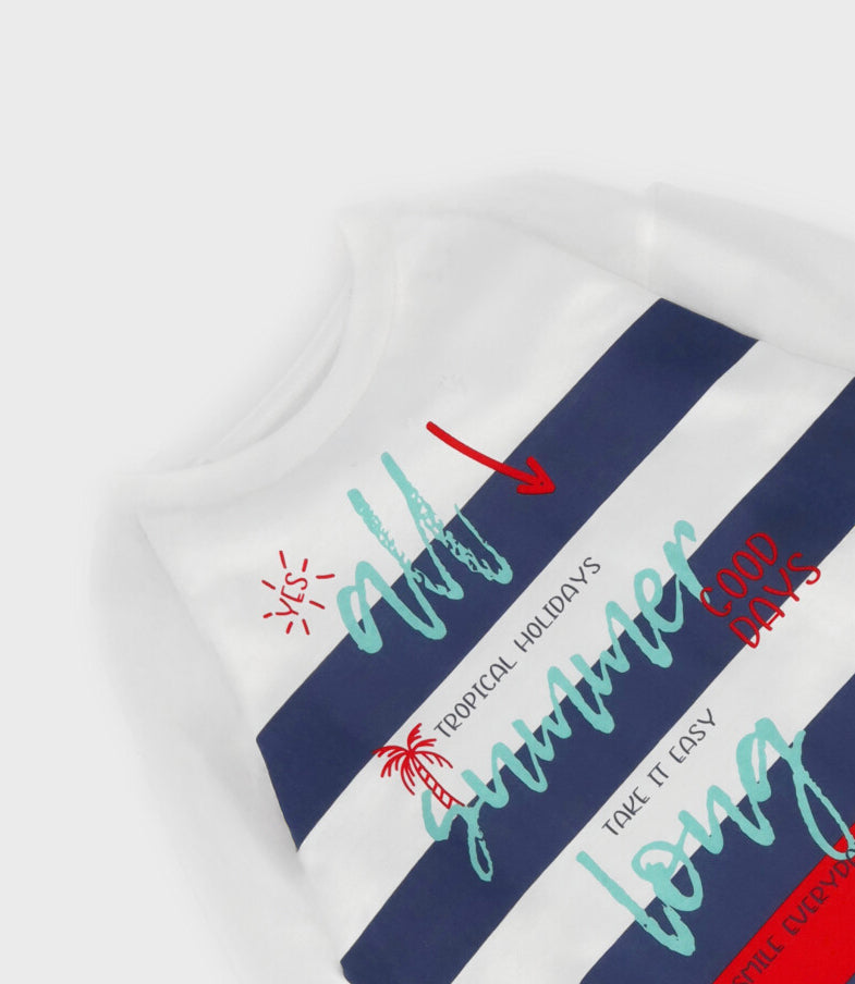 Polera niño con rayas 2 años / Varios