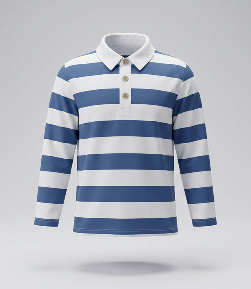 Polera niño con rayas 2 años / Azul