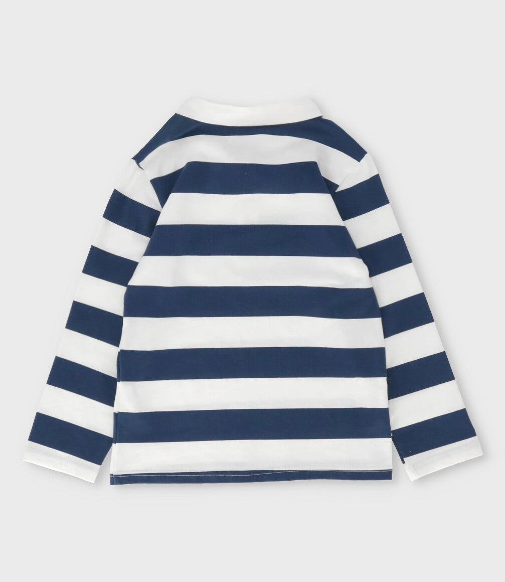 Polera niño con rayas 2 años / Azul