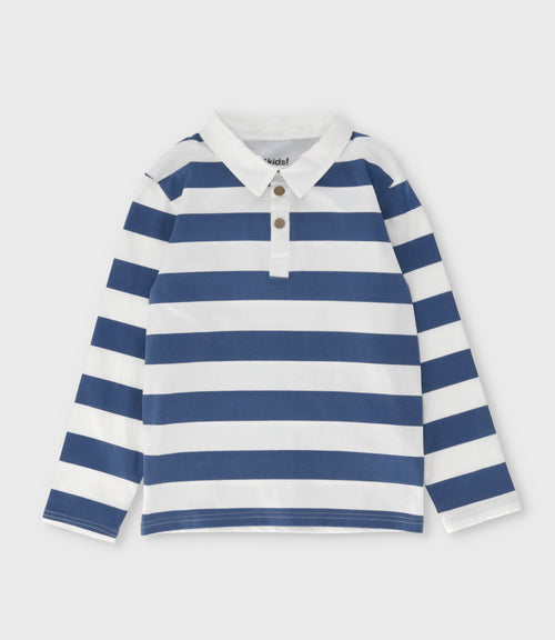 Polera niño con rayas 2 años / Celeste