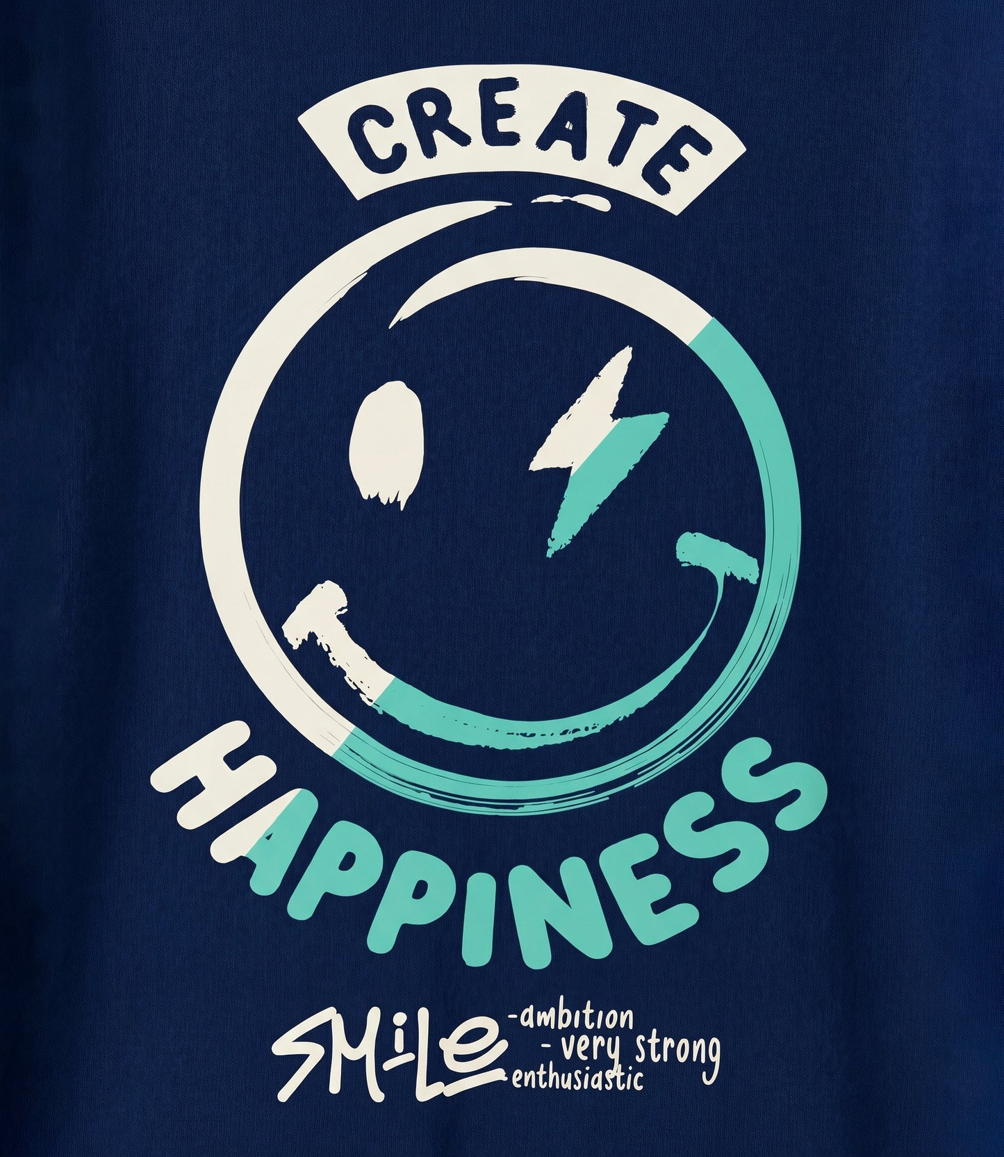 Polera niño happiness 2 años / Azul Marino