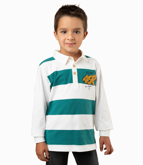 Polera Niño Universitaria 2 años / Verde