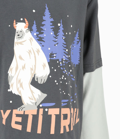 Polera niño con yeti 2 años / Gris
