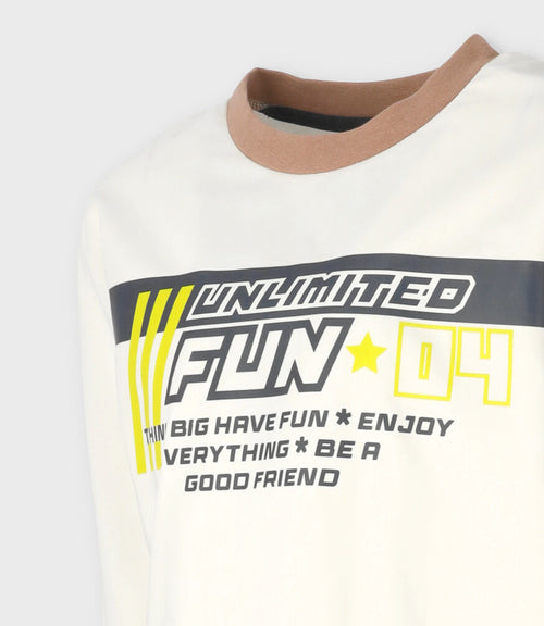 Polera niño con diseño 2 años / Blanco