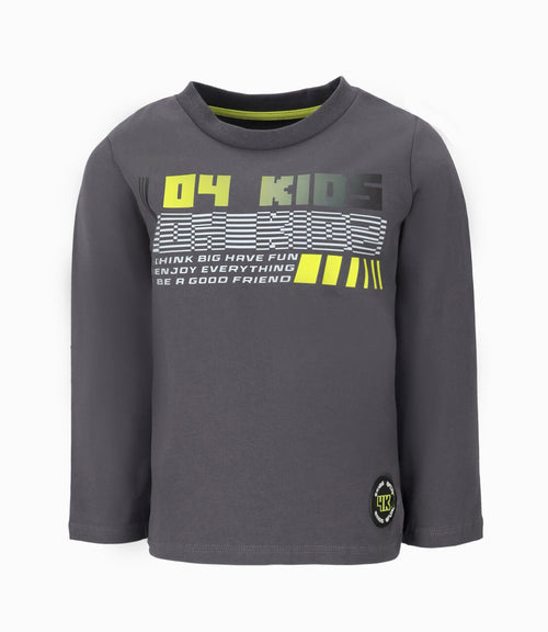 Polera niño con diseño 2 años / Gris