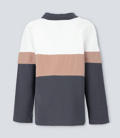 Polera niño tricolor 2 años / Gris