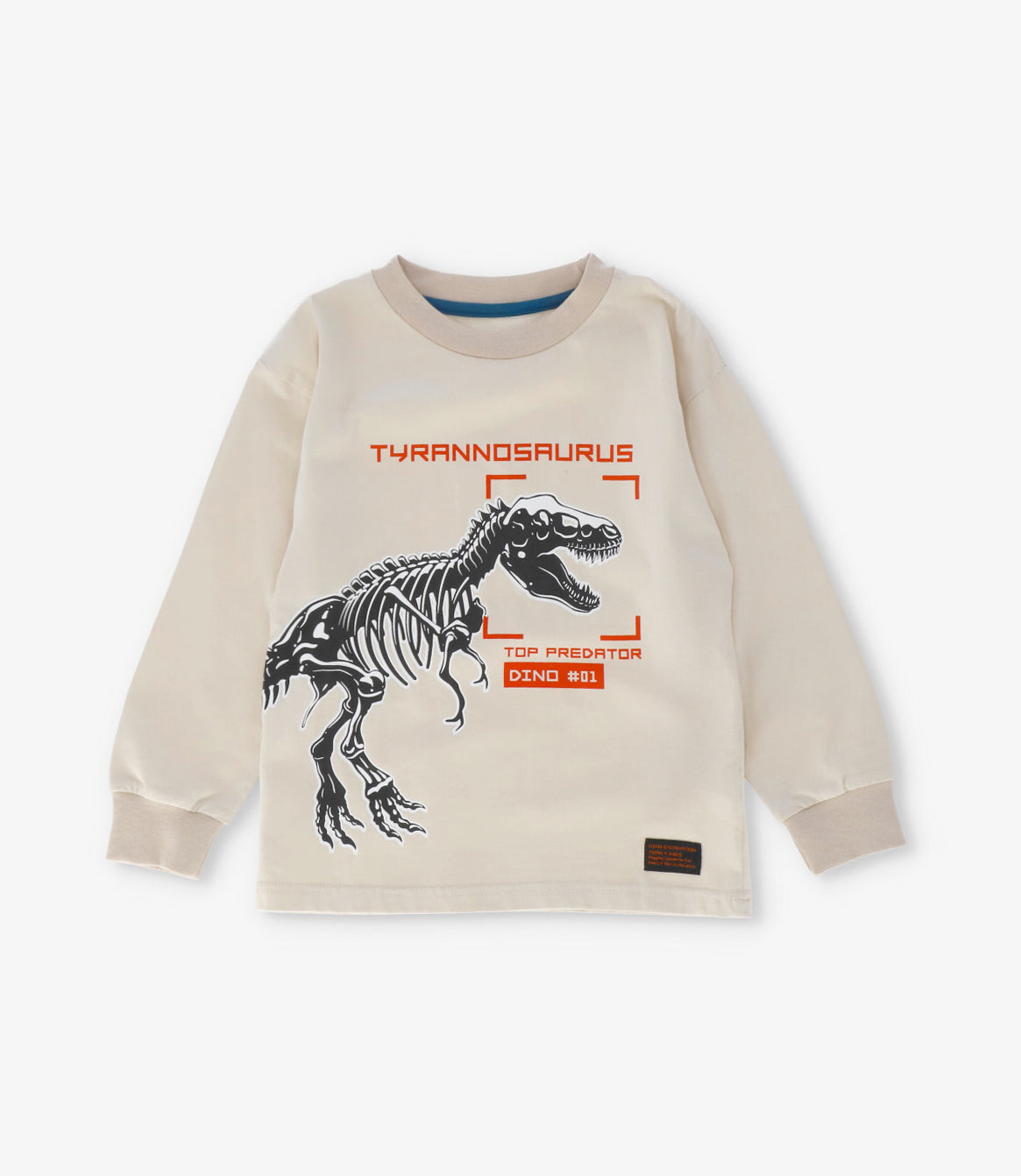 Polera niño t-rex 2 años / Crudo