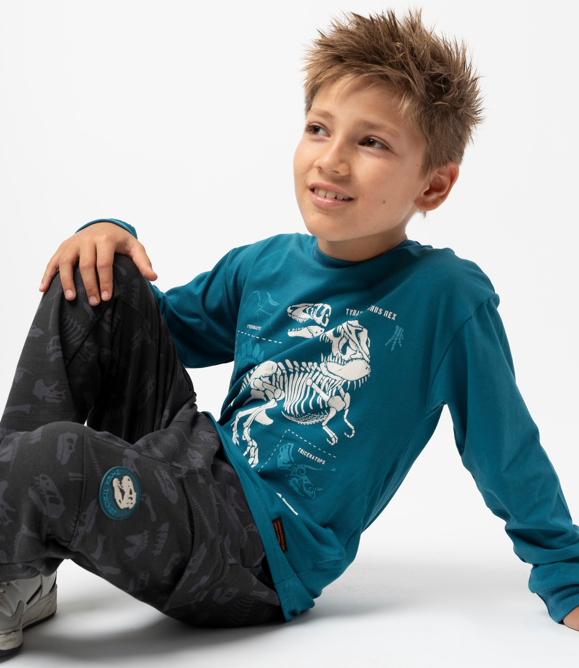 Polera niño dinosaurios 2 años / Petróleo