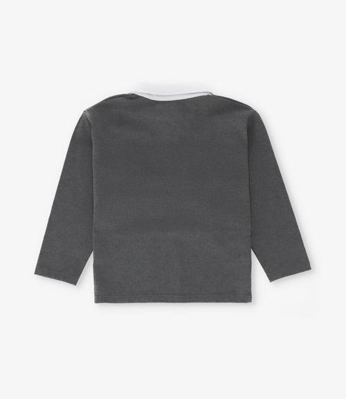 Polera niño con cuello 2 años / Gris