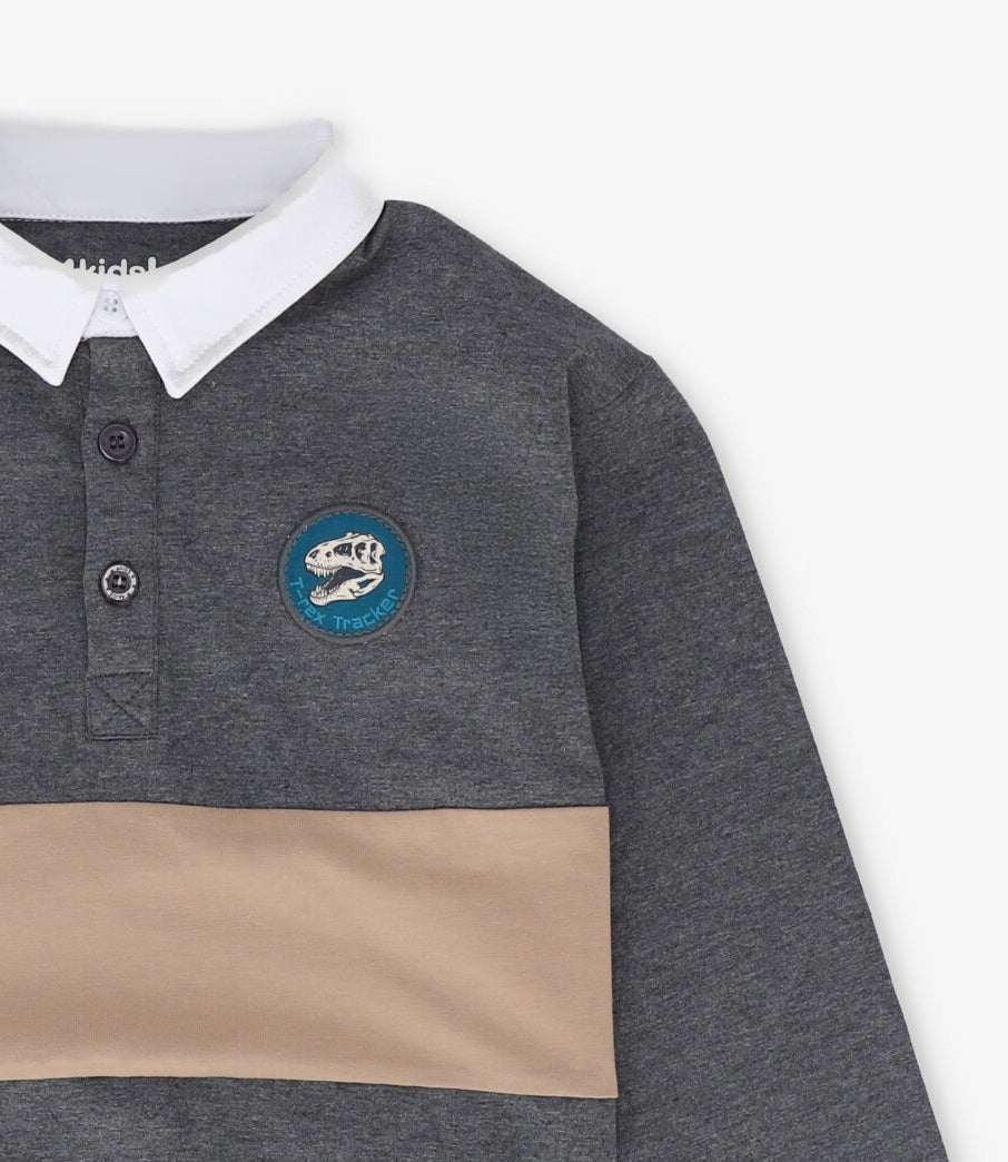 Polera niño con cuello 2 años / Gris