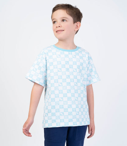 Polera Niño Cuadrillé Con Diseño