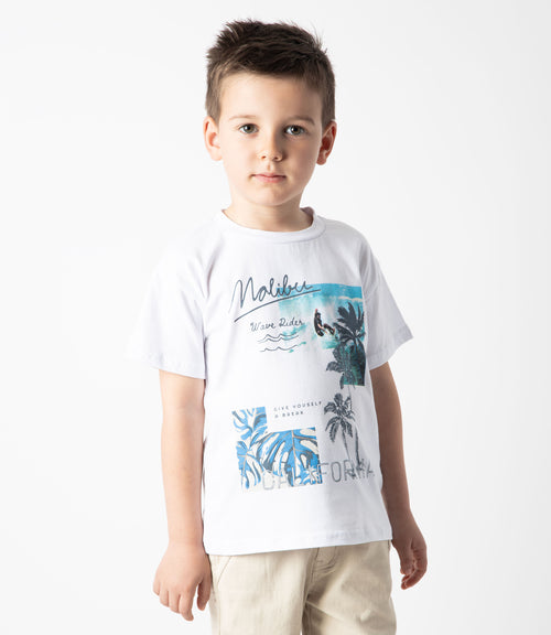 Polera niño malibu 2 años / Blanco