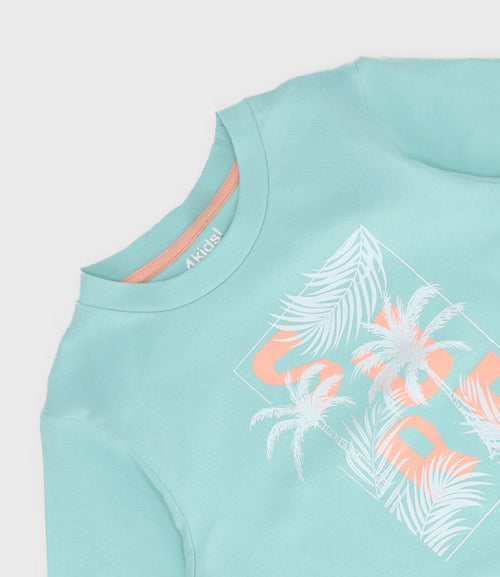 Polera niño surf 2 años / Menta