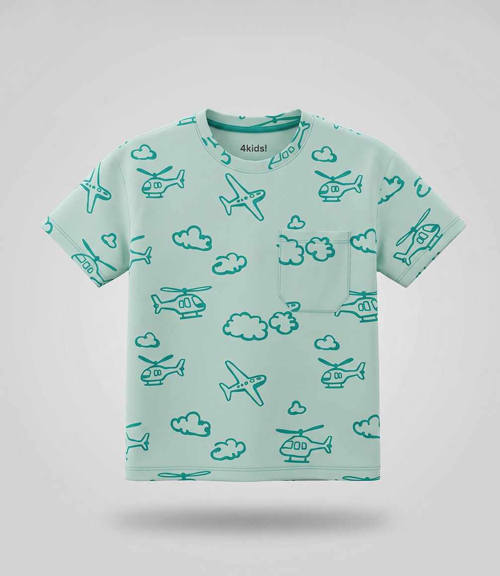 Polera niño con diseño 2 años / Menta