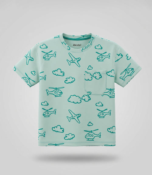 Polera niño con diseño 2 años / Menta