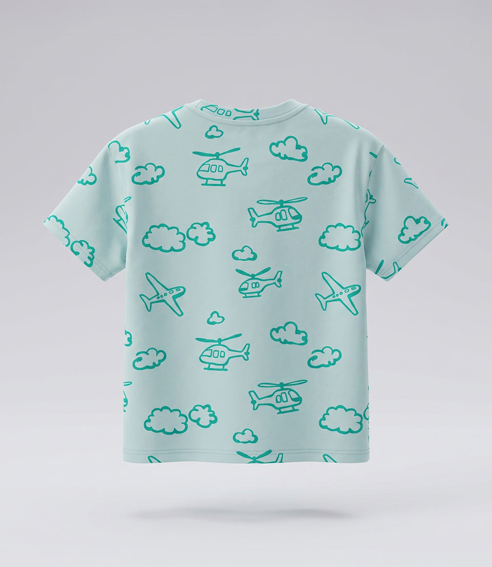 Polera niño con diseño 2 años / Menta