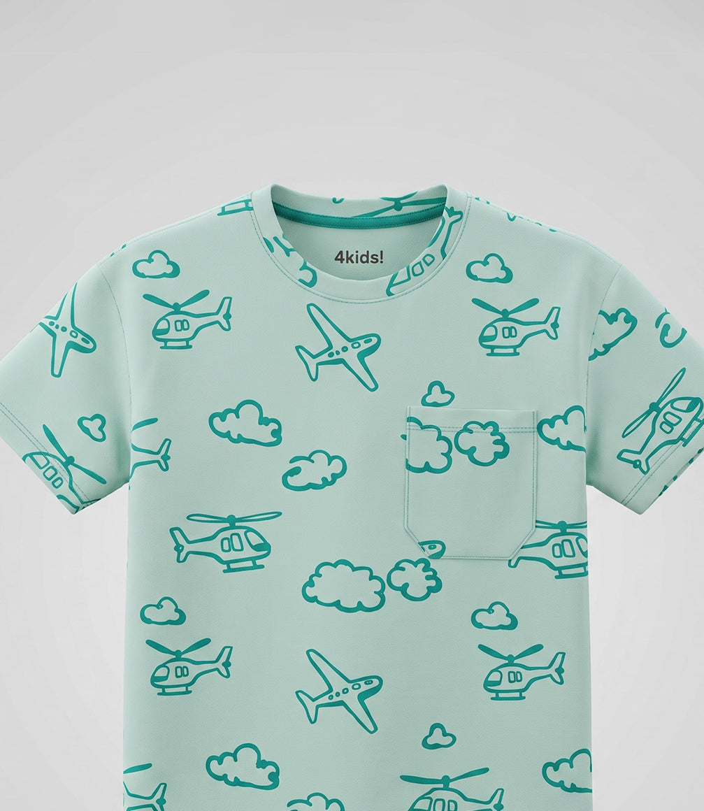 Polera niño con diseño 2 años / Menta