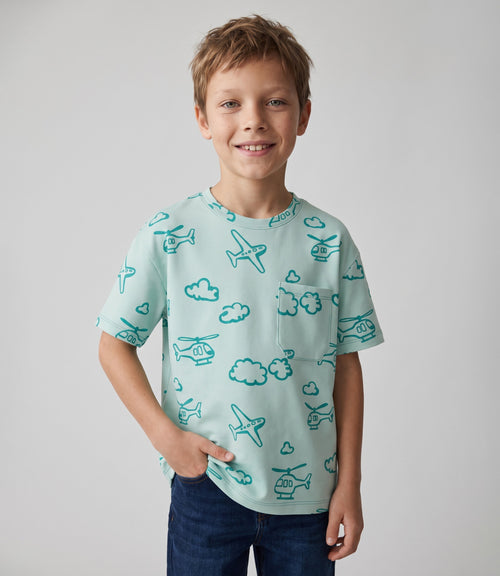 Polera niño con diseño 2 años / Menta