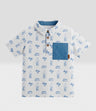 Polera niño cuello polo