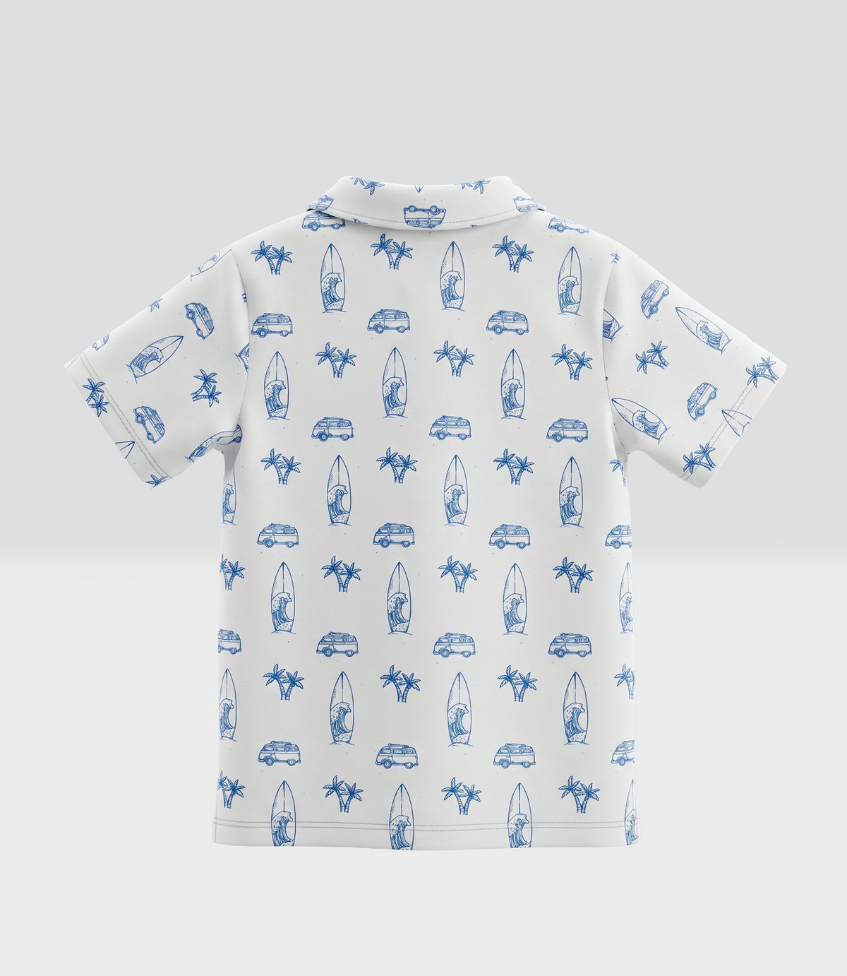 Polera niño cuello polo 2 años / Crudo