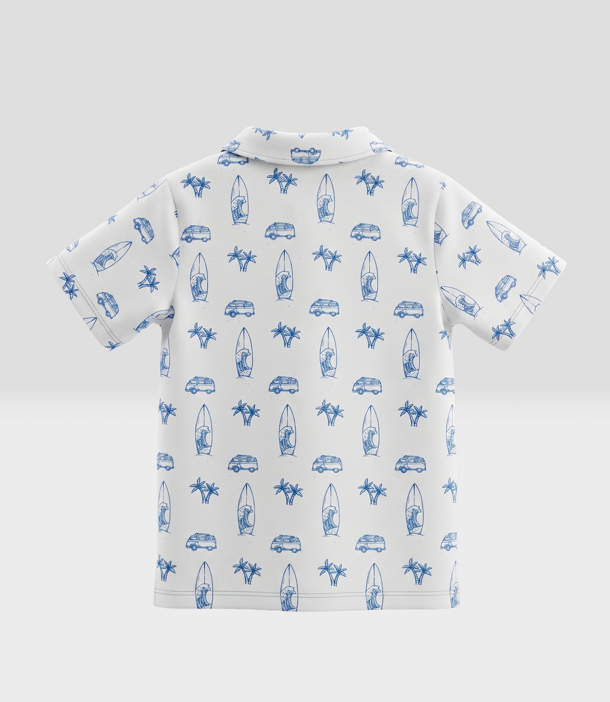 Polera niño cuello polo 2 años / Crudo