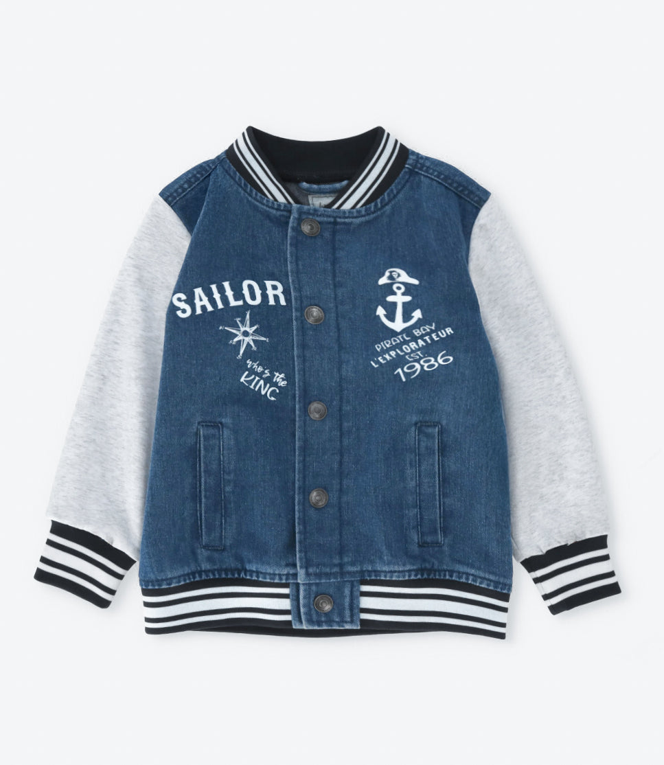 Chaqueta niño bomber 2 años / Celeste