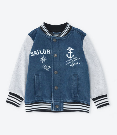 Chaqueta niño bomber 2 años / Celeste