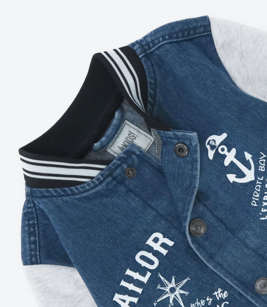 Chaqueta niño bomber 2 años / Celeste