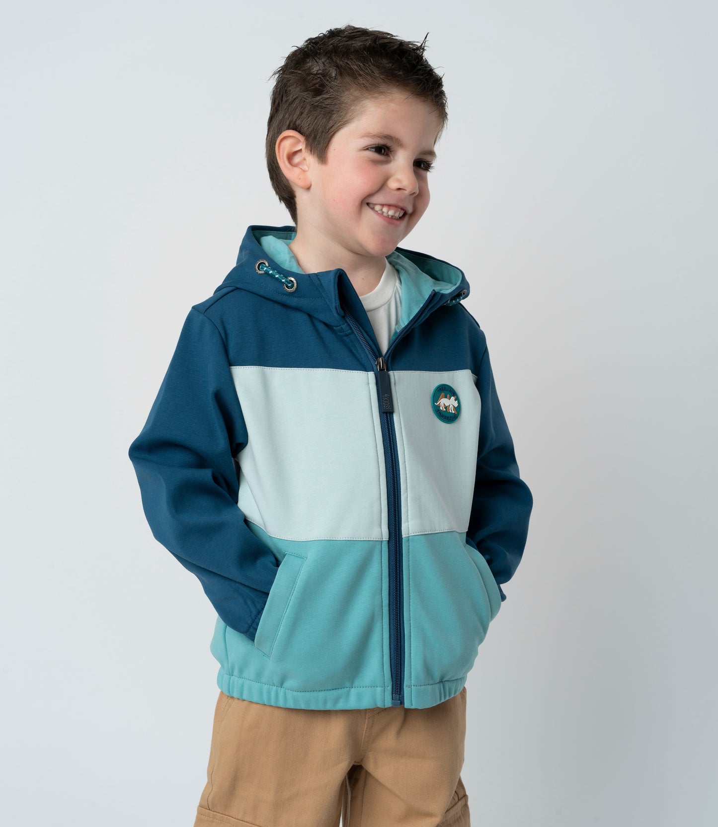 Chaqueta niño tricolor 2 años / Azul