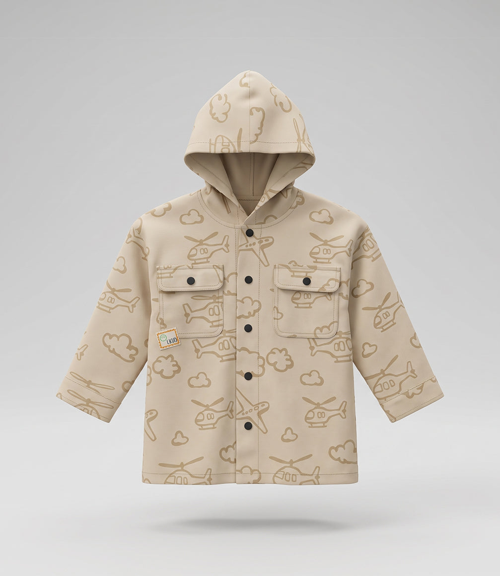 Chaqueta niño sobrecamisa 2 años / Beige