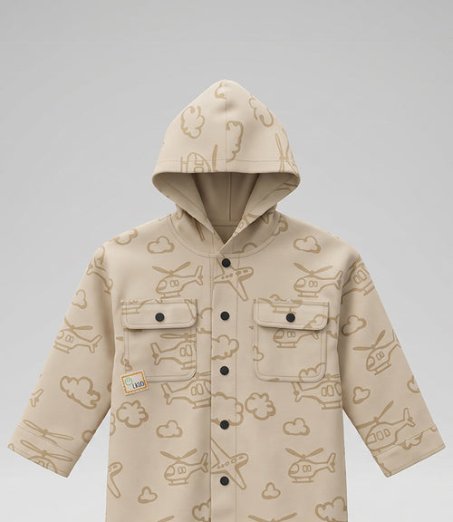 Chaqueta niño sobrecamisa 2 años / Beige