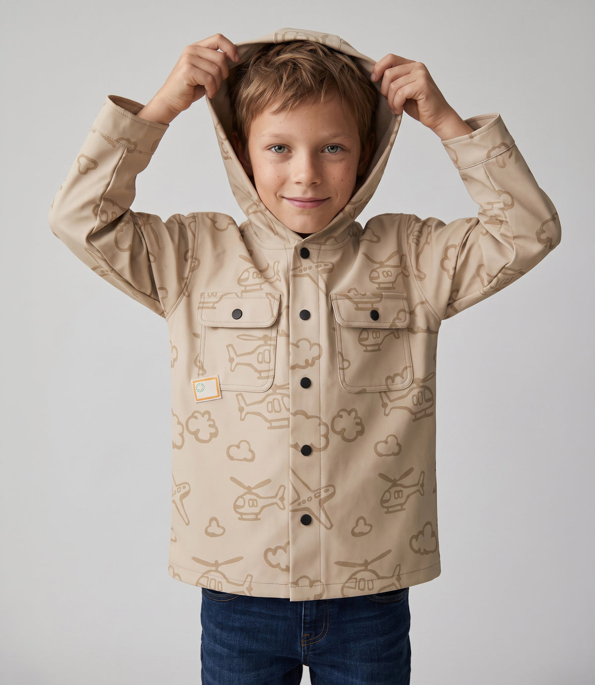 Chaqueta niño sobrecamisa 2 años / Beige