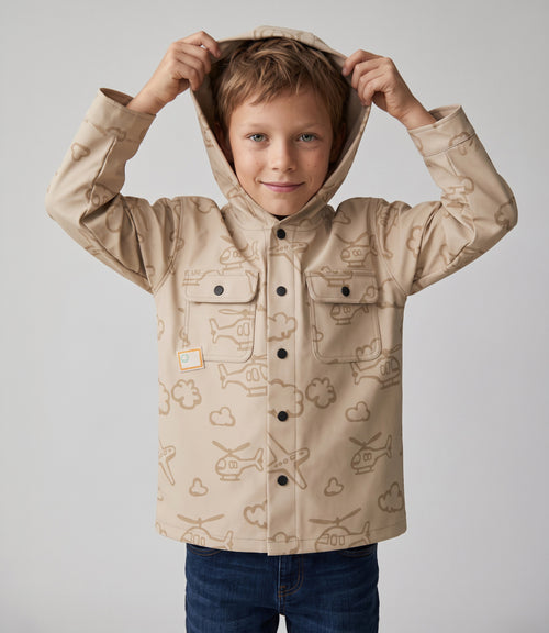 Chaqueta niño sobrecamisa 2 años / Beige