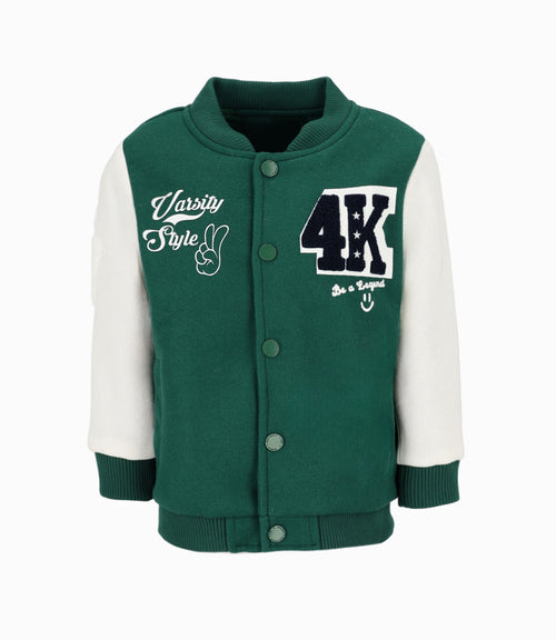 Chaqueta Niño Universitaria 2 años / Verde