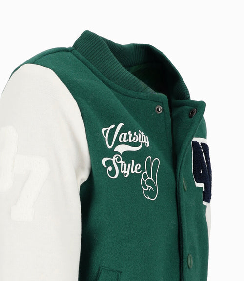 Chaqueta Niño Universitaria 2 años / Verde