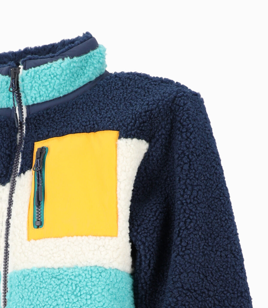 Chaqueta niño tricolor 2 años / Azul Marino