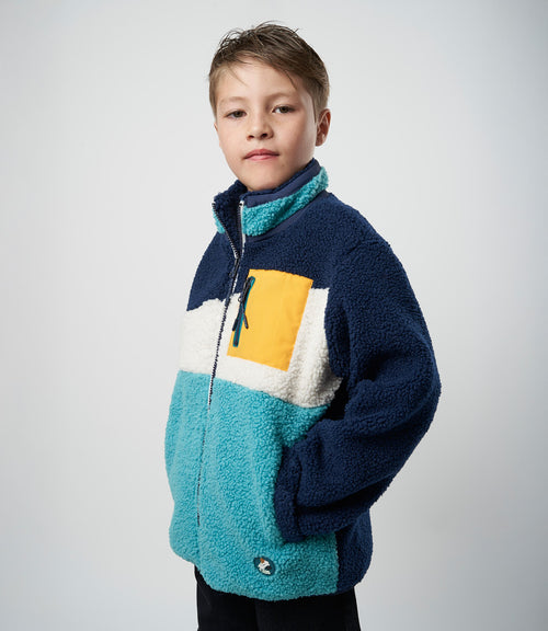Chaqueta niño tricolor 2 años / Azul Marino