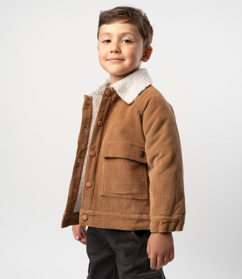 Chaqueta niño cotelé 2 años / Gris