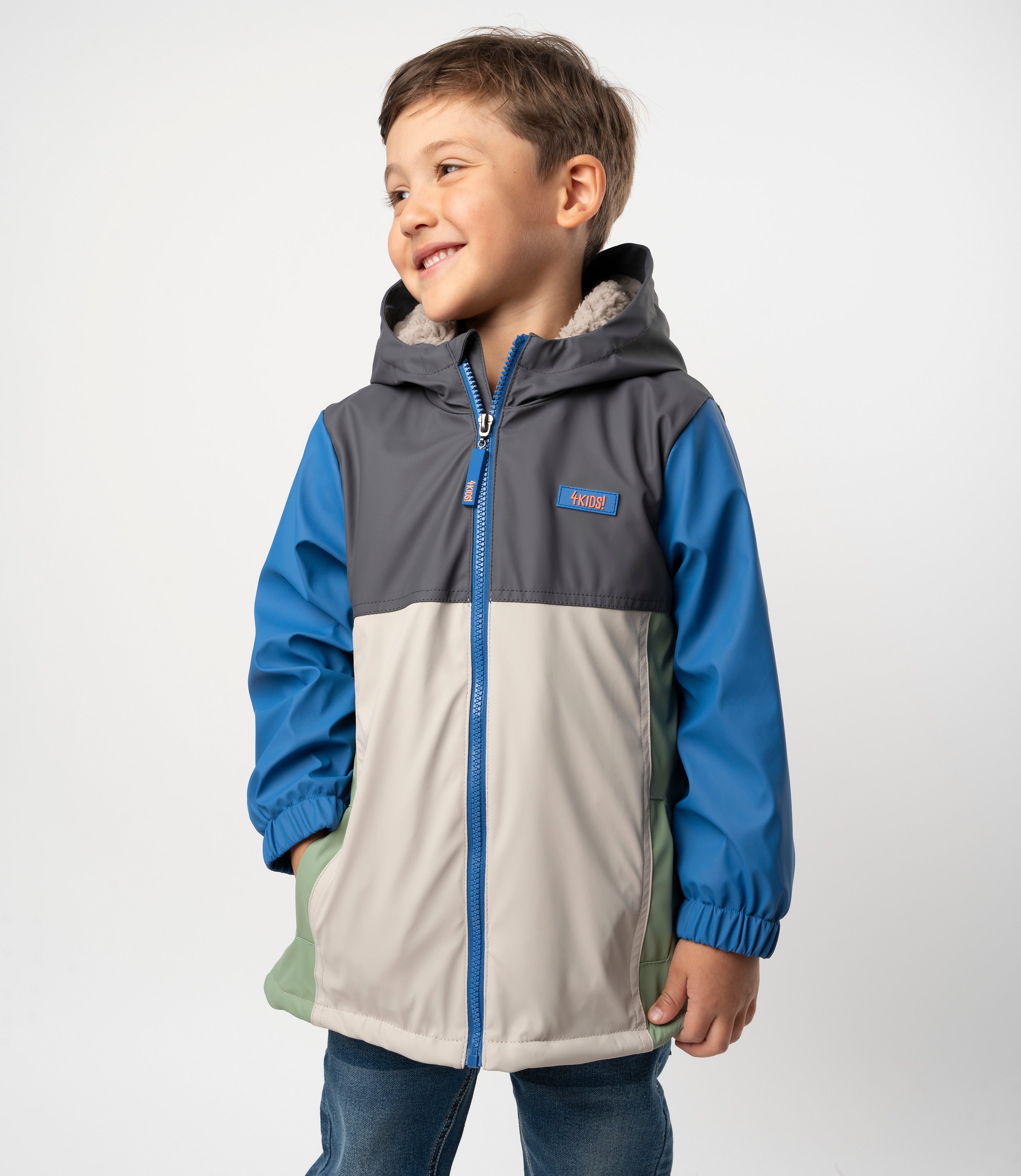 Chaqueta NiΓ±o Impermeable Limonada