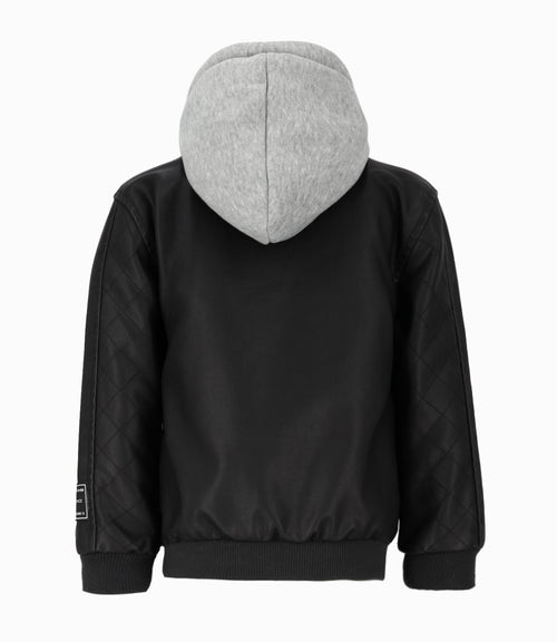 Chaqueta niño de cuero 2 años / Negro