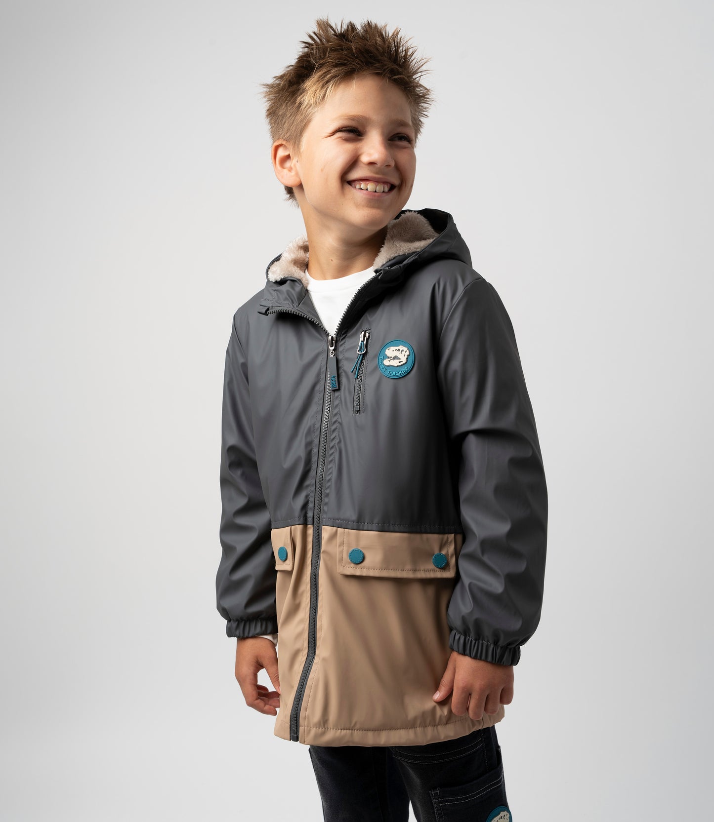 Chaqueta niño repelente al agua 2 años / Gris