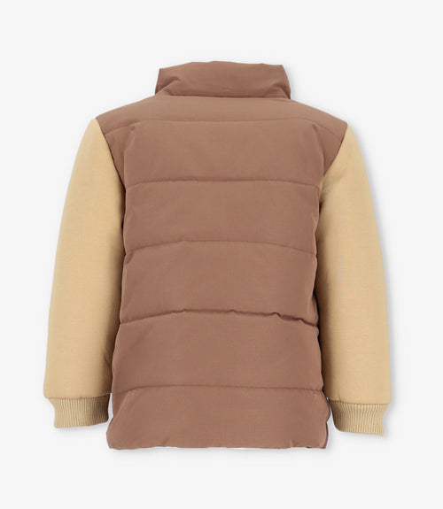 Chaqueta niño acolchada 2 años / Café