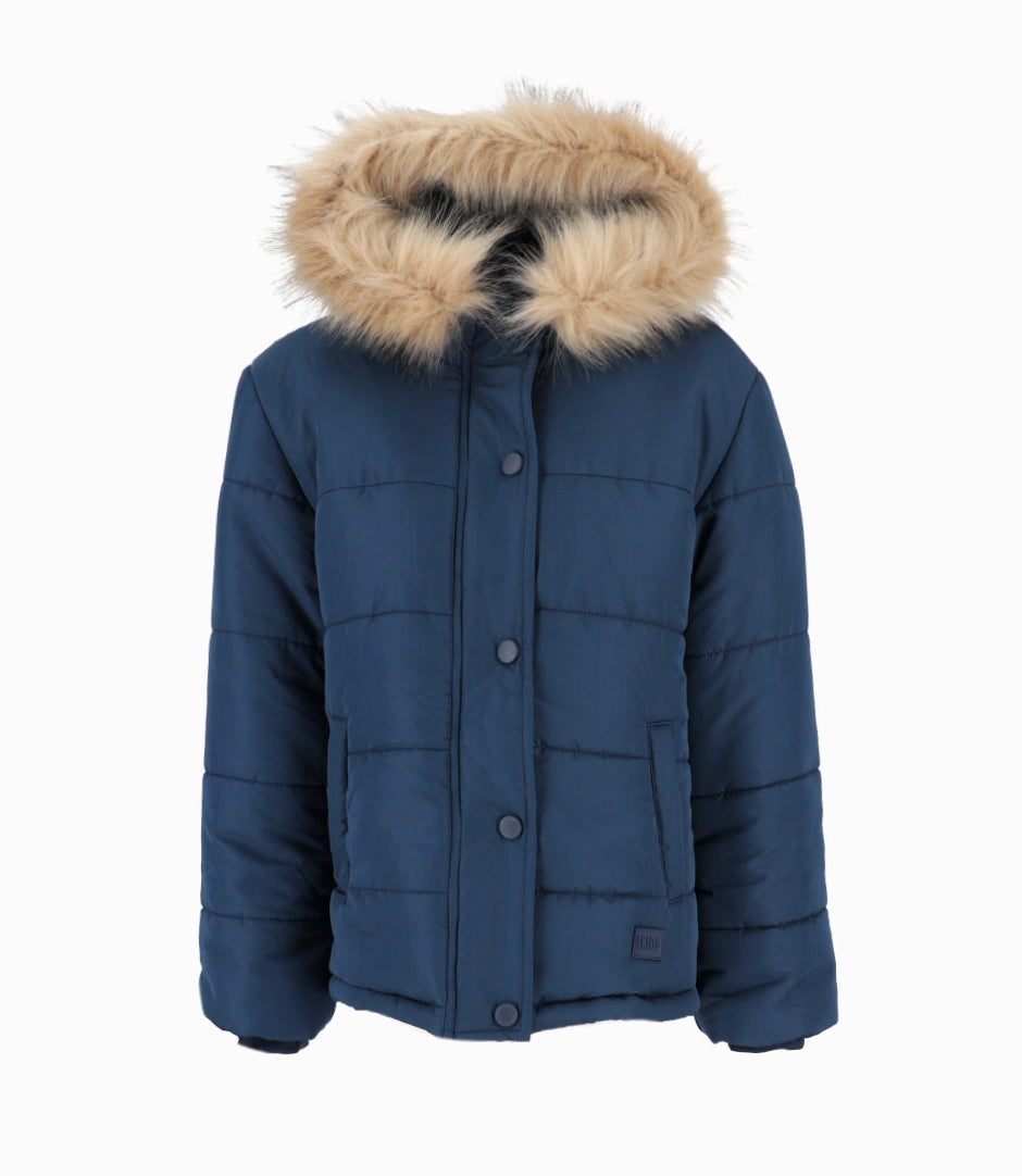 PARKA CON GORRO BEIGE - Main Image