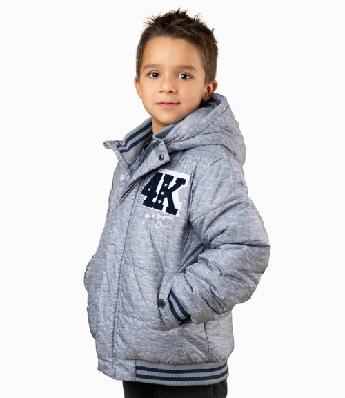 Parka Niño Universitaria 2 años / Gris